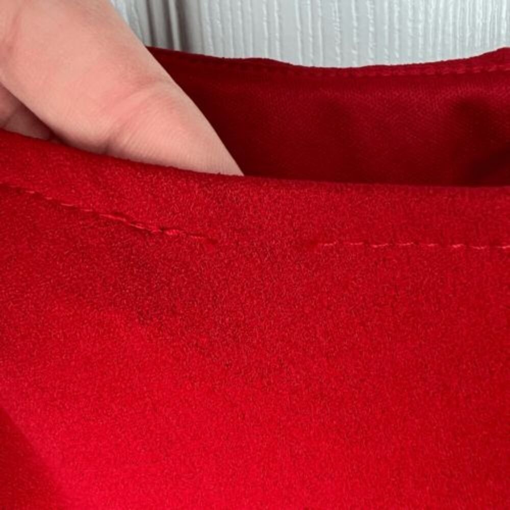 NEW Lulus‎ Mini Dress Red Too Cute To Care S One Shoulder Skater Chic Event Teen - Picture 9 of 16